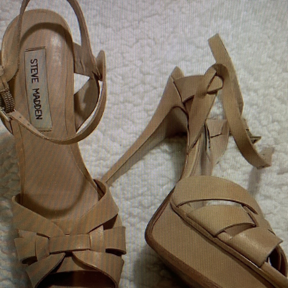 Steve Madden Nude Strappy Heels